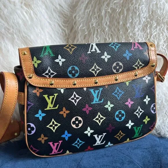 LOUIS VUITTON Monogram Multicolor Sologne Black - Picture 6 of 12
